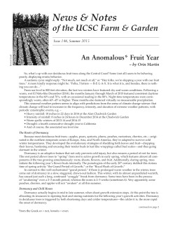 Summer 2015 - CASFS - University of California, Santa Cruz