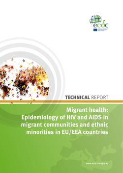 Migrant health: Epidemiology of HIV and AIDS in migrant
