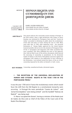 human rights and censorship in the portuguese press
