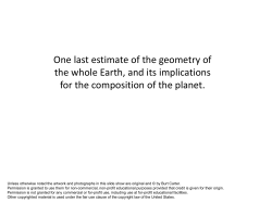 One last estimate of the geometry of the whole Earth, and its