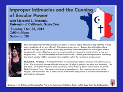 Improper Intimacies and the Cunning of Secular Power