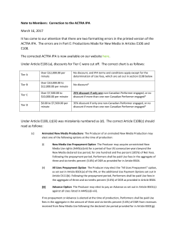 Notice of Correction IPA
