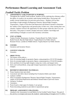 Football Tackle Problem