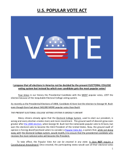U.S. POPULAR VOTE ACT - robertxleedsforsenator.com