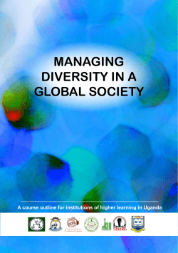 Managing Diversity in a Global Society: University