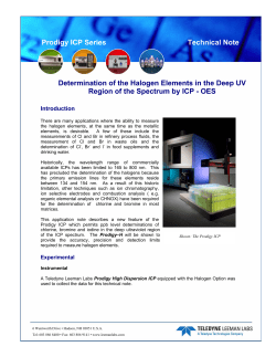 Determination of the Halogen Elements in the Deep UV Region of