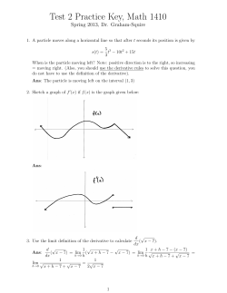 Test 2 Review key - High Point University