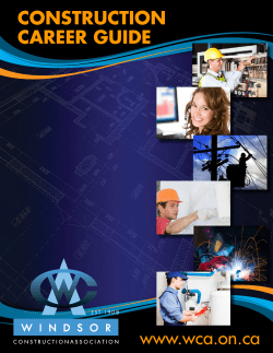 Career Guide - Windsor Construction Association ON