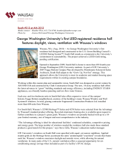 George Washington University`s first LEED