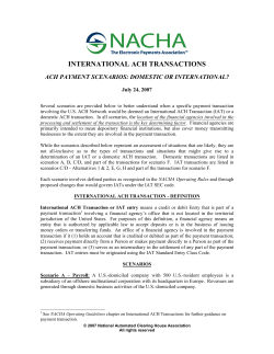 international ach transactions
