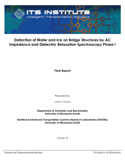 Detection of Water and Ice on Bridge Structures by AC Impedance