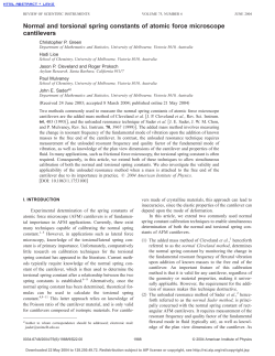 Normal and torsional spring constants of atomic force microscope