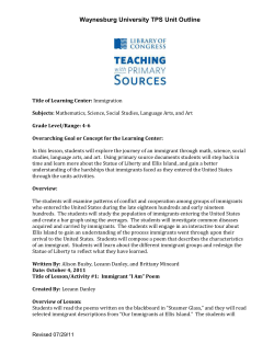 Immigration - Waynesburg University