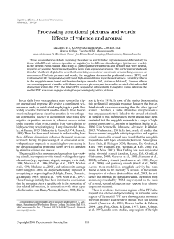 Processing emotional pictures and words: Effects of valence and
