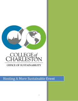 Hosting A More Sustainable Event - College of Charleston Zero Waste