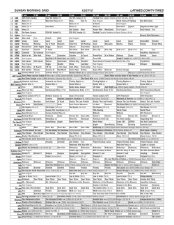 SUNDAY MORNING GRID 12/27/15 LATIMES.COM/TV TIMES