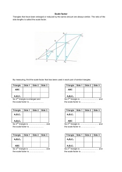Scale factor - NSW Department of Education