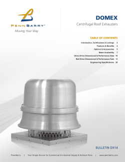 Centrifugal Roof Exhausters