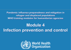 Module 4 Infection prevention and control Module 4 Infection