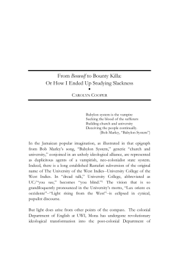 From Beowulf to Bounty Killa: Or How I Ended