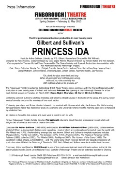 princess ida - Finborough Theatre