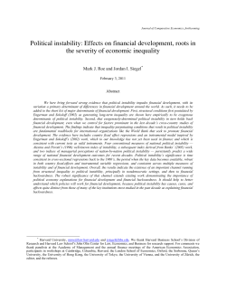 Political instability