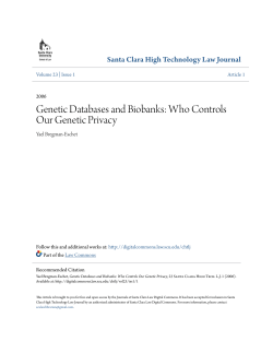 Genetic Databases and Biobanks: Who Controls Our Genetic Privacy