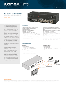 3G SDI 4X1 Switcher