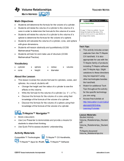 Teacher Notes PDF - TI Education