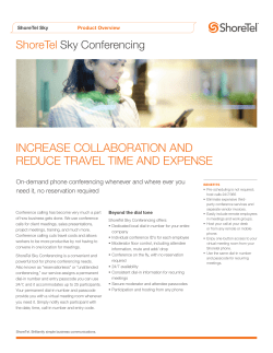 ShoreTel Sky Conferencing