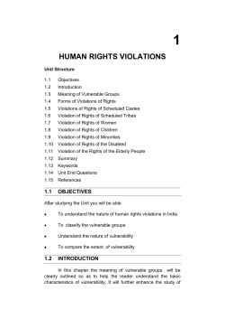 HUMAN RIGHTS VIOLATIONS