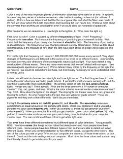 Color Part II