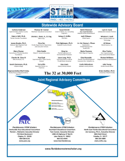 The 32 at 30,000 Feet Statewide Advisory Board
