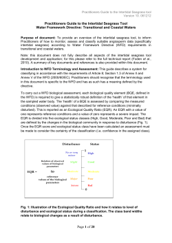 Annex 16 Transitional and coastal waters Angiosperms