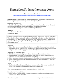human line to show different waves