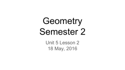 Geometry Semester 2