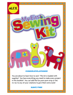 #ONGRATULATIONS You are about to learn how to sew! This kit is