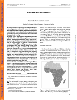 peritoneal dialysis in africa