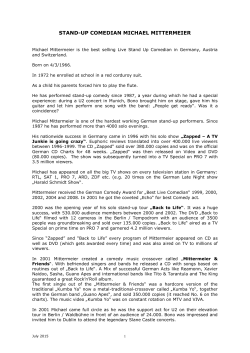 STAND-UP COMEDIAN MICHAEL MITTERMEIER