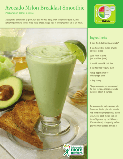 Avocado Melon Breakfast Smoothie