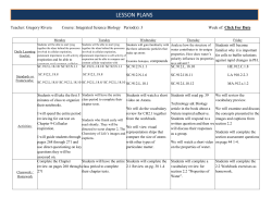 lesson Plans - Lemon Bay High School