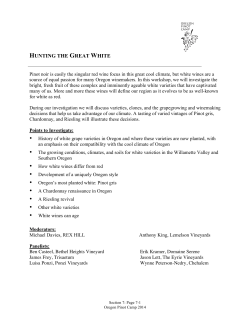 hunting the great white - Willamette Valley Wineries Association