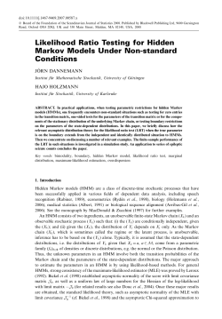 Likelihood Ratio Testing for Hidden Markov Models Under Non