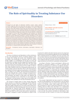 The Role of Spirituality in Treating Substance Use