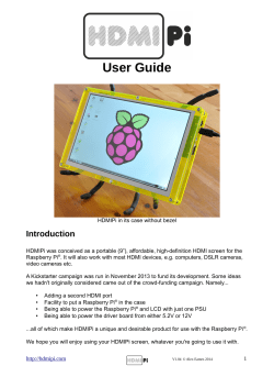 HDMIPi User Guide