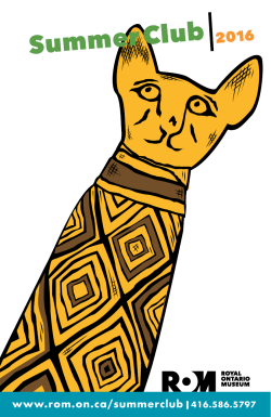 Summer Club - Royal Ontario Museum