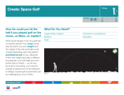 Create: Space Golf