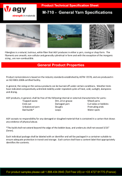 M-710 - General Yarn Specifications