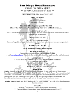 San Diego RoadRunners - San Elijo Elementary School