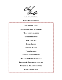 SCRAMBLED EGGS SCRAMBLED EGGS W/ CHEESE *EGG